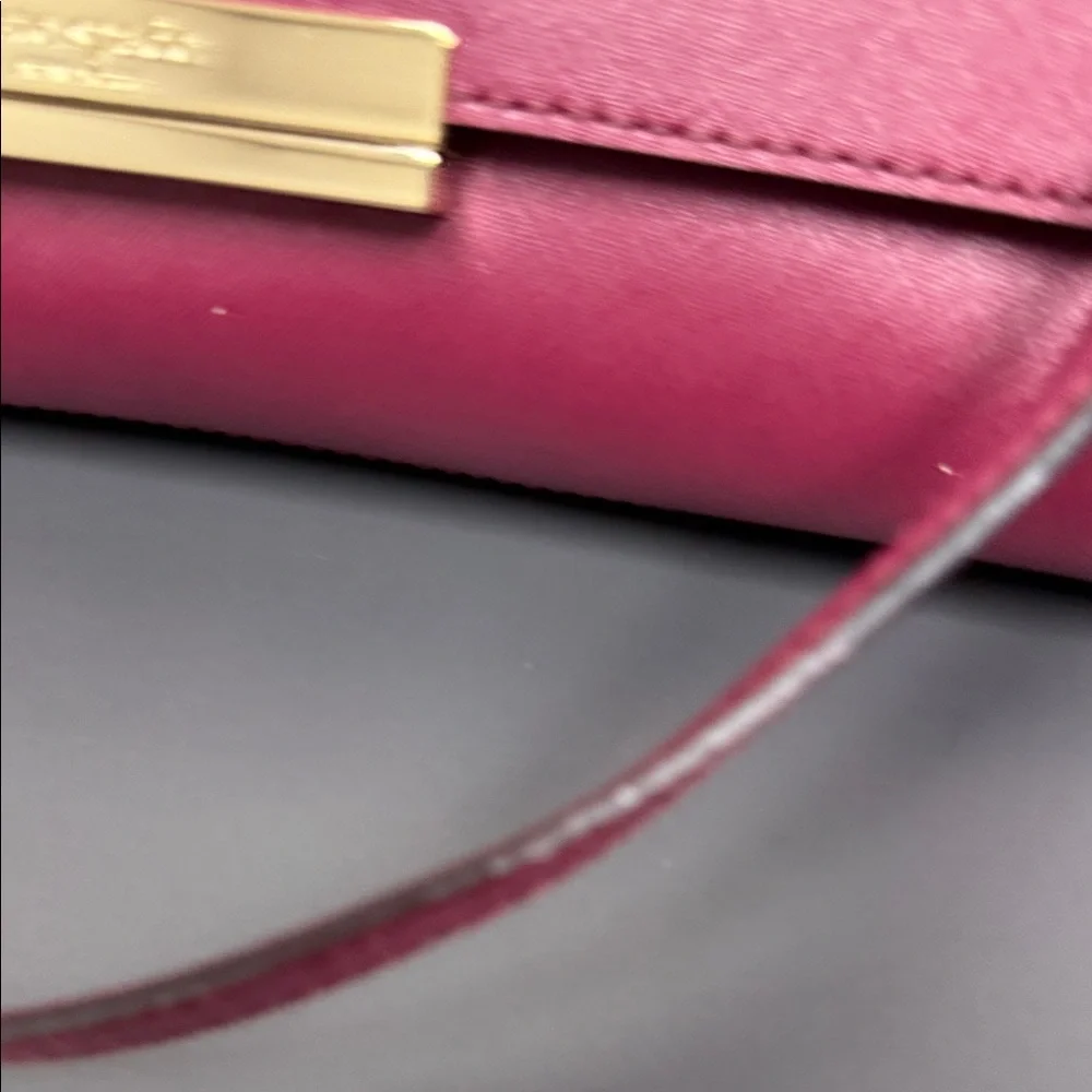 Kate Spade Plum Crossbody Bag with Gold Chain